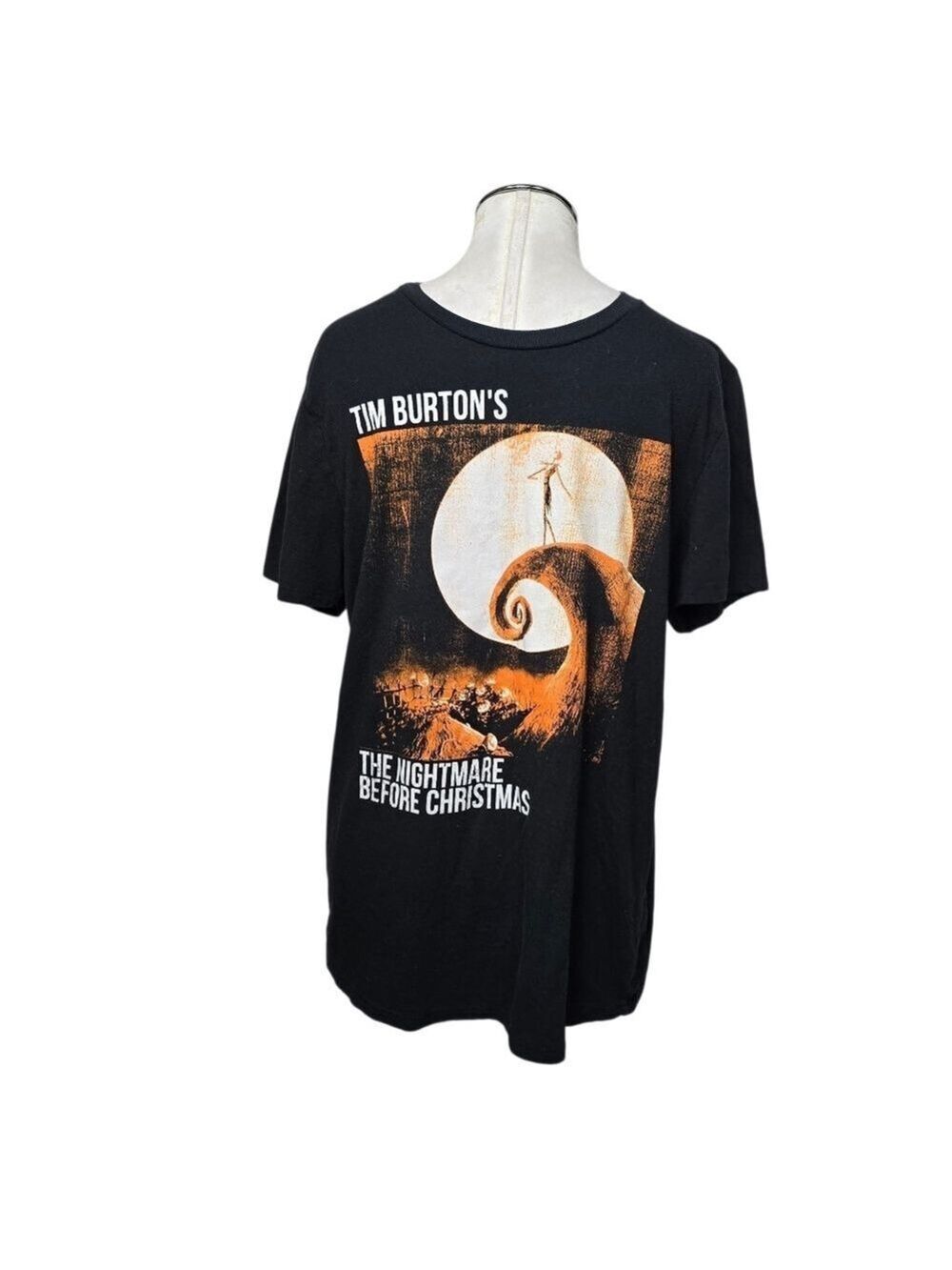 Disney The Nightmare Before Christmas Tim Burton's Graphic Print Mens Shirt L